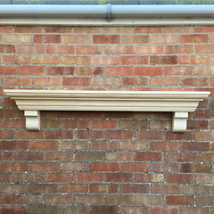 Victorian Style Solid Wood Mantel Piece, Floating Shelf with Corbels