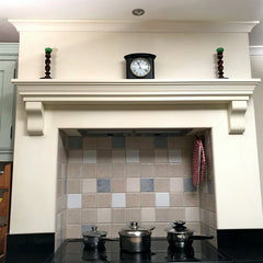 Victorian Style Mantel Shelf, Handmade Solid Pine Wood Floating Mantle Piece