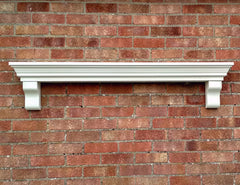Victorian Style Mantel Shelf, Handmade Solid Pine Wood Floating Mantle Piece
