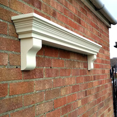 Victorian Style Mantel Shelf, Handmade Solid Pine Wood Floating Mantle Piece